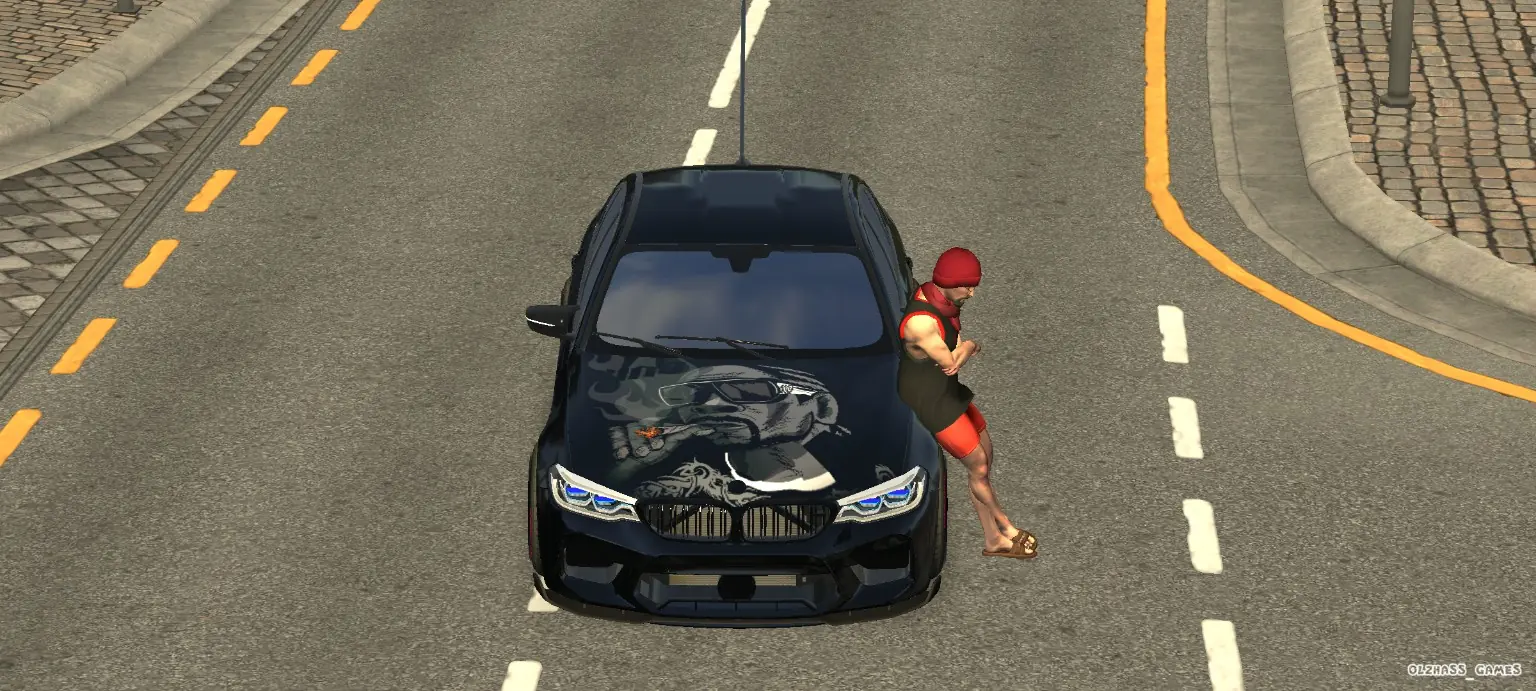 BMW Black Custom front view