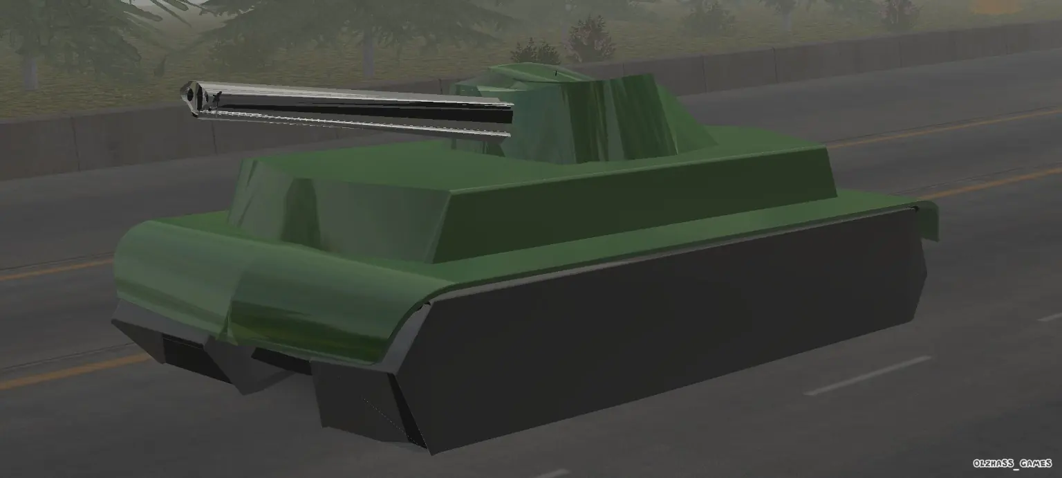 Custom Military Tank side view