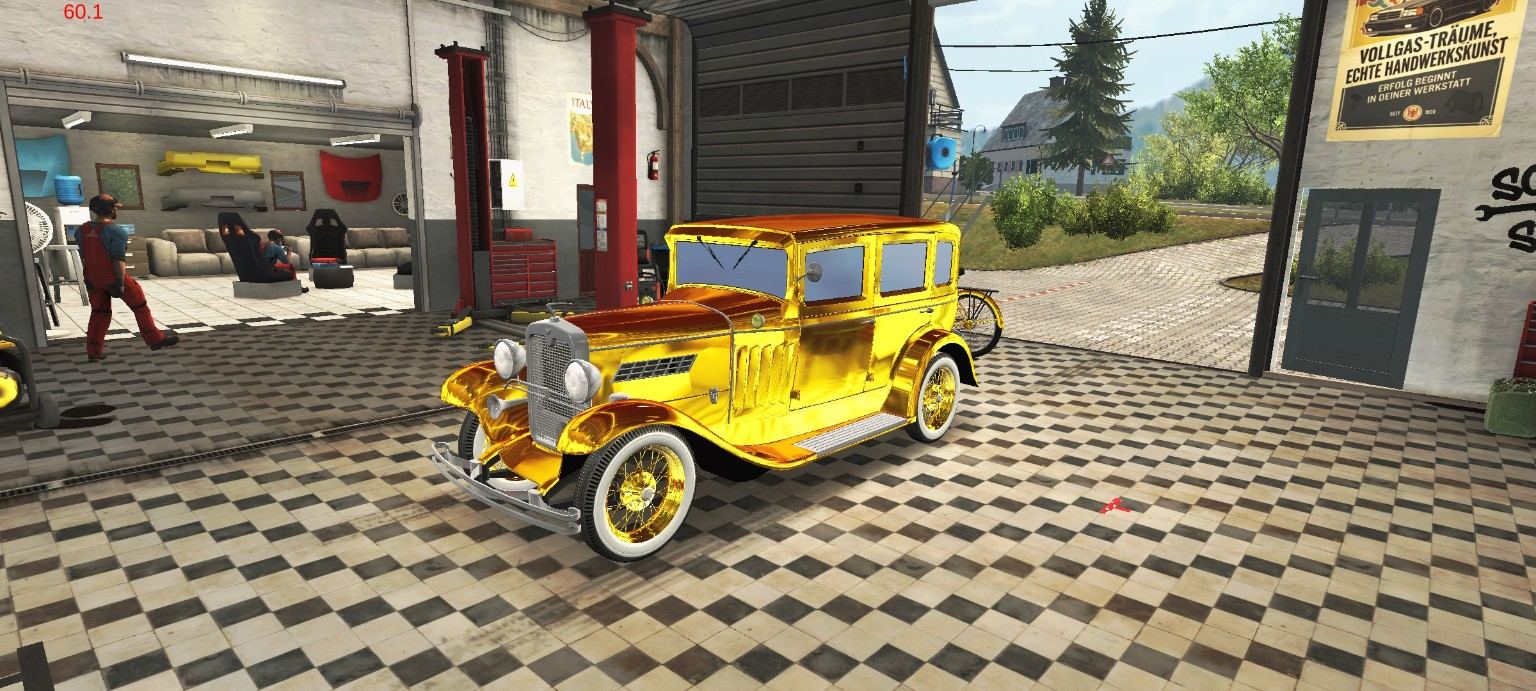 Gold Classic Car