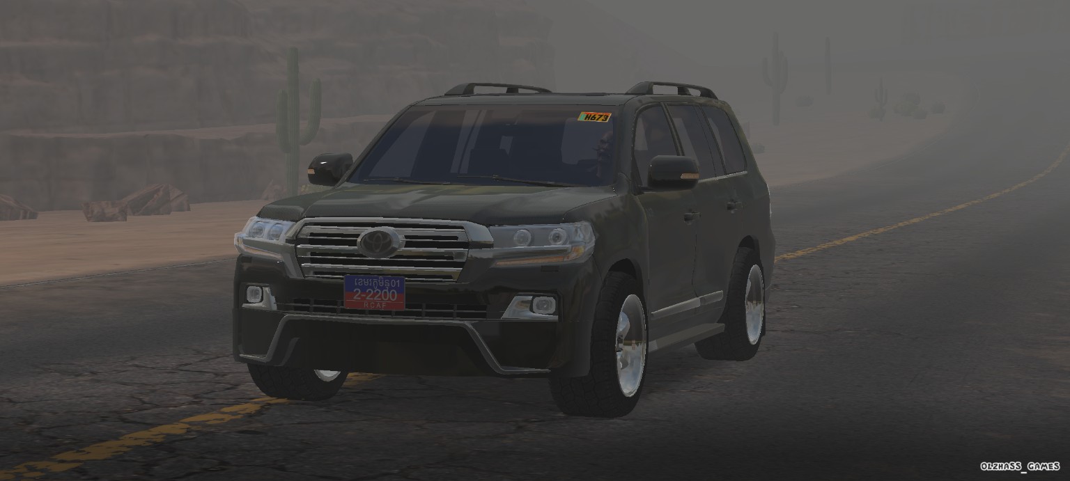 Land Cruiser V8 front three-quarter view