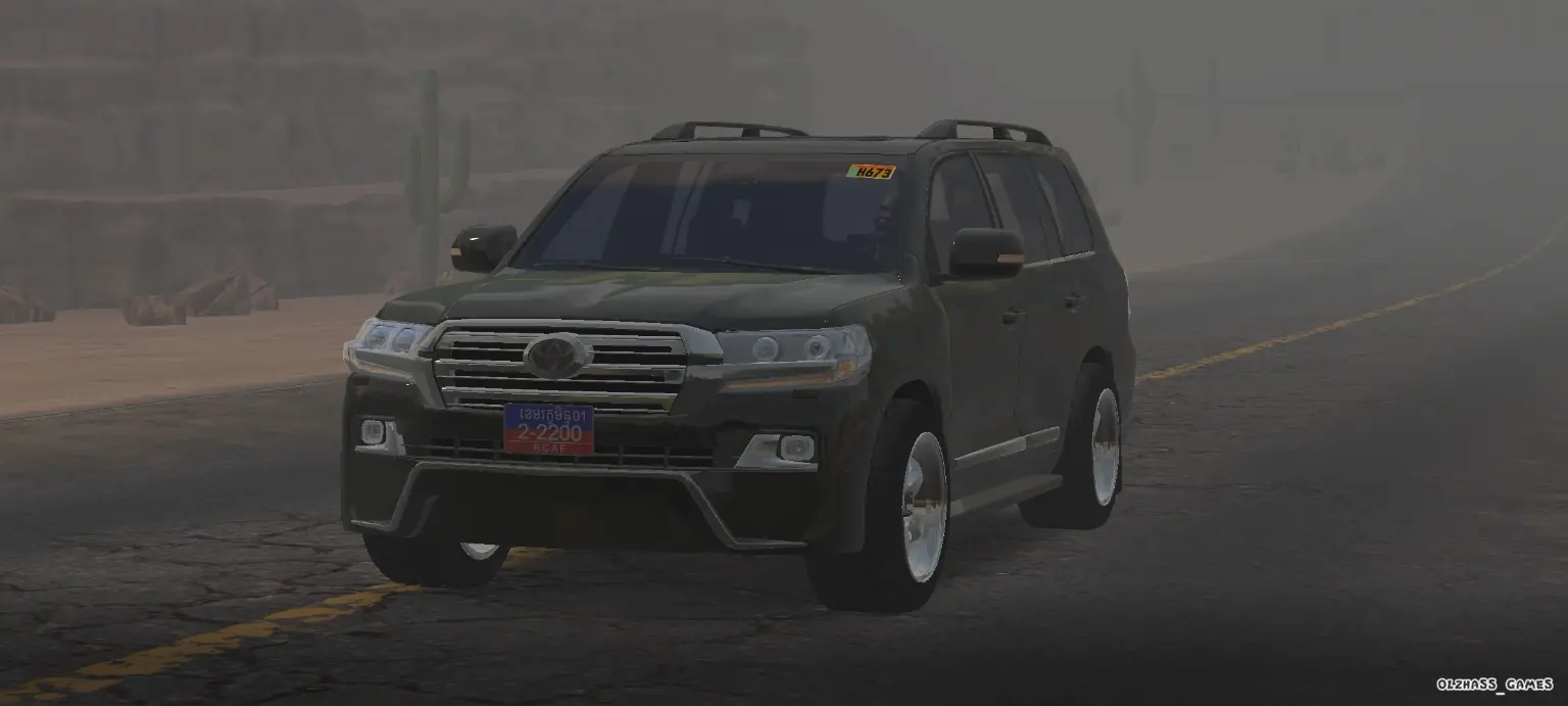 Land Cruiser V8 front three-quarter view